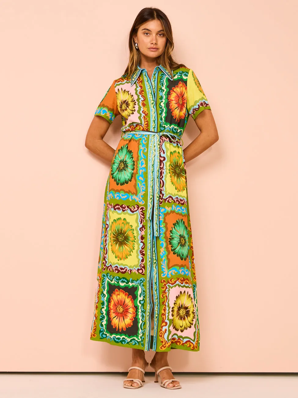 Alemais Disco Daisy Shirtdress in Multi