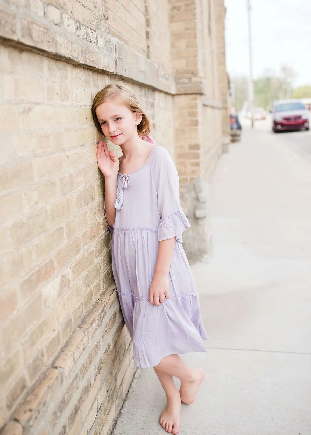 Bell Sleeve Tassel Midi Dress - FINAL SALE