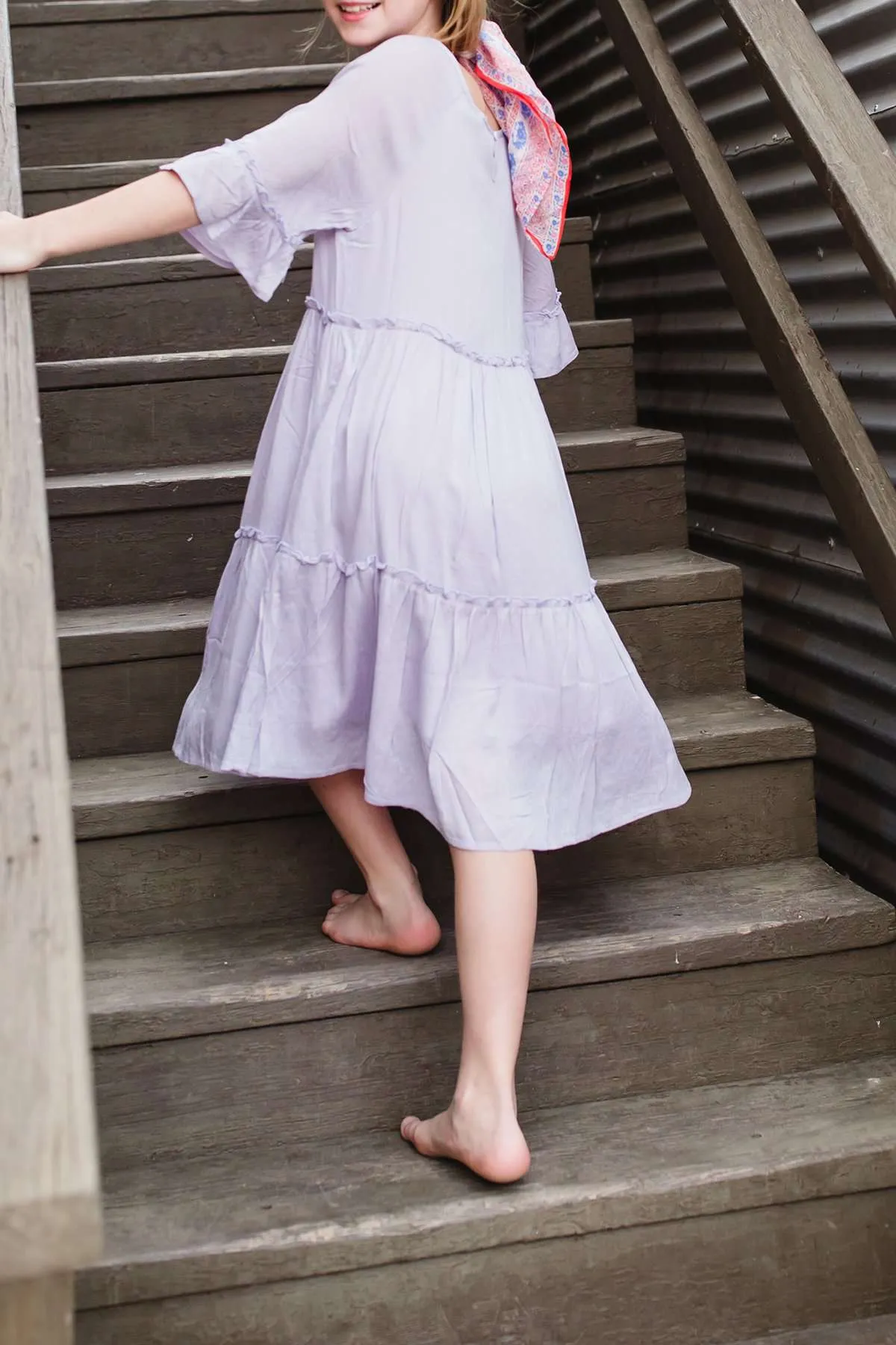 Bell Sleeve Tassel Midi Dress - FINAL SALE
