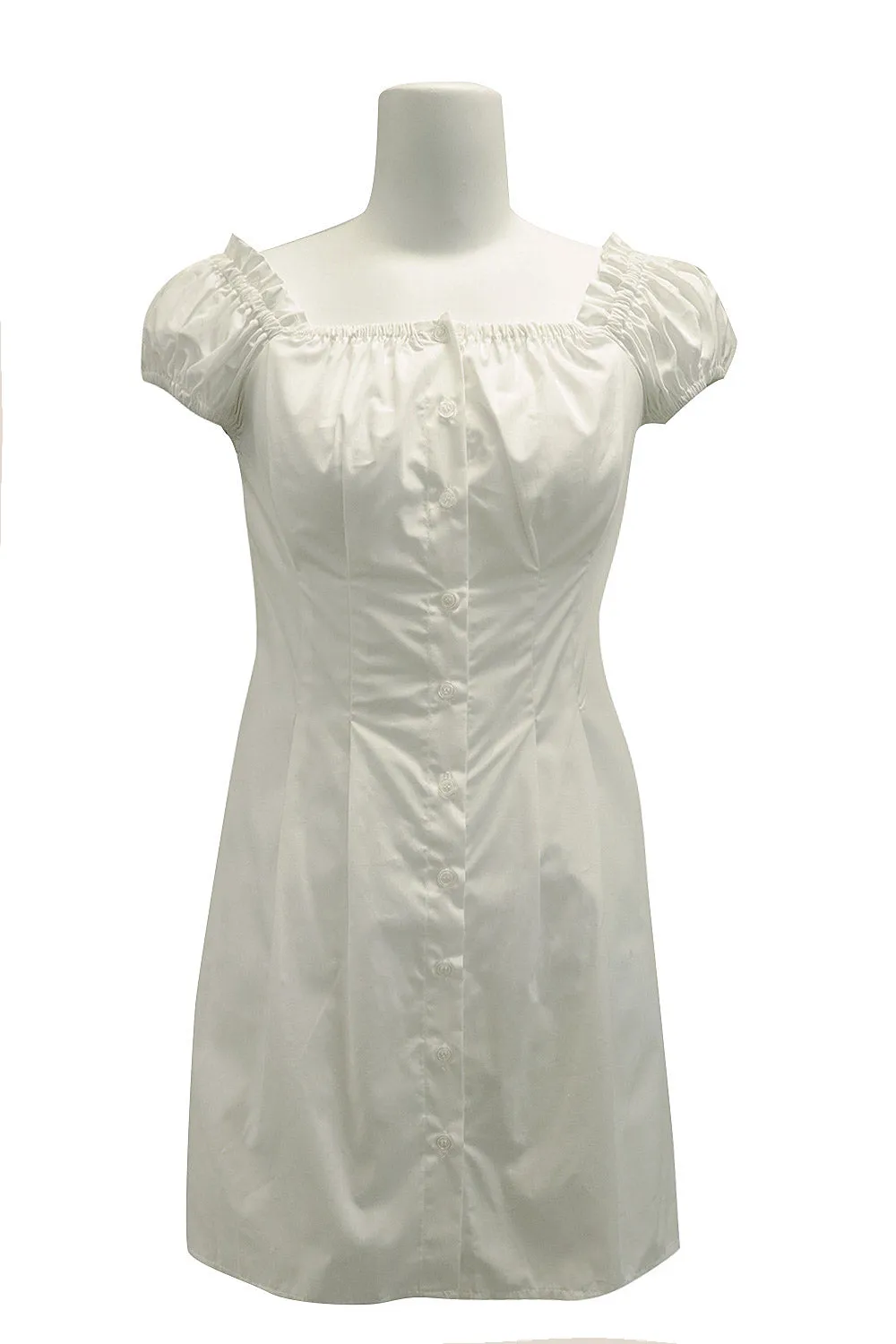 Camila Square Neck Pintuck Dress
