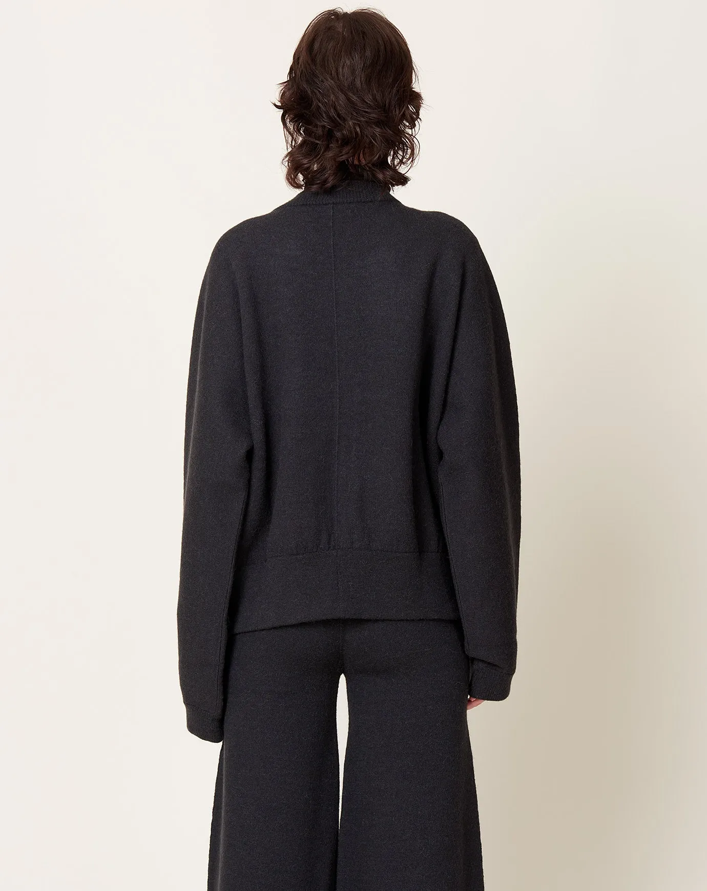 Double Knit Bomber in Ink