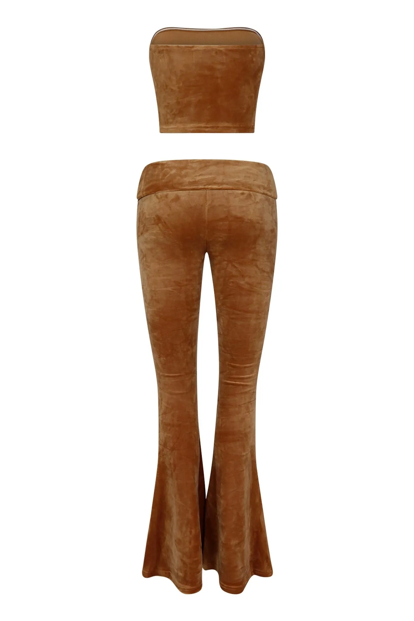 Girls Girl Velour Top & Low Rise Pants SET
