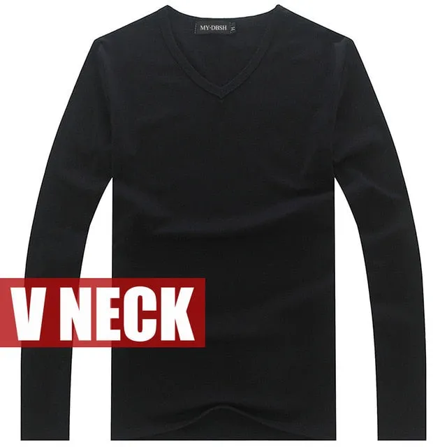 Men's Long Sleeves Cotton Top