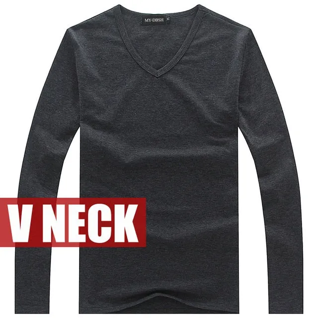 Men's Long Sleeves Cotton Top