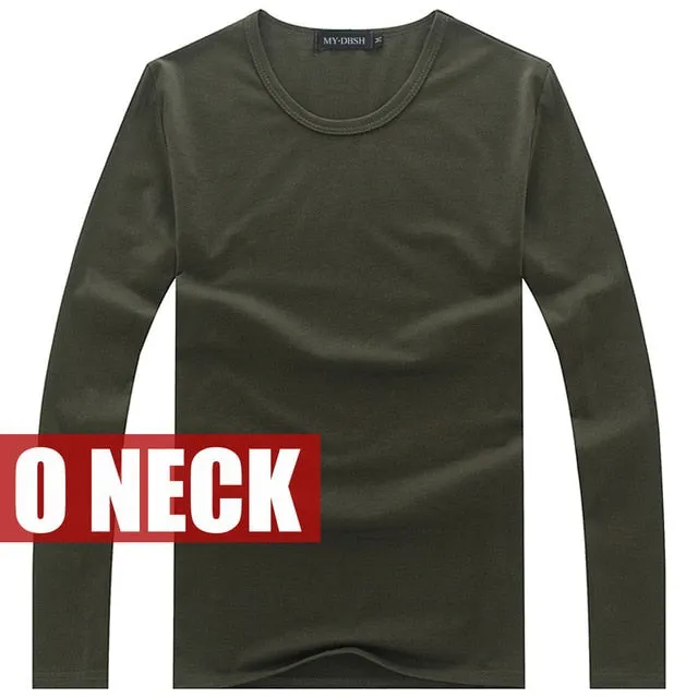 Men's Long Sleeves Cotton Top