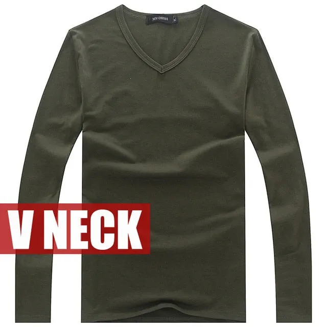 Men's Long Sleeves Cotton Top