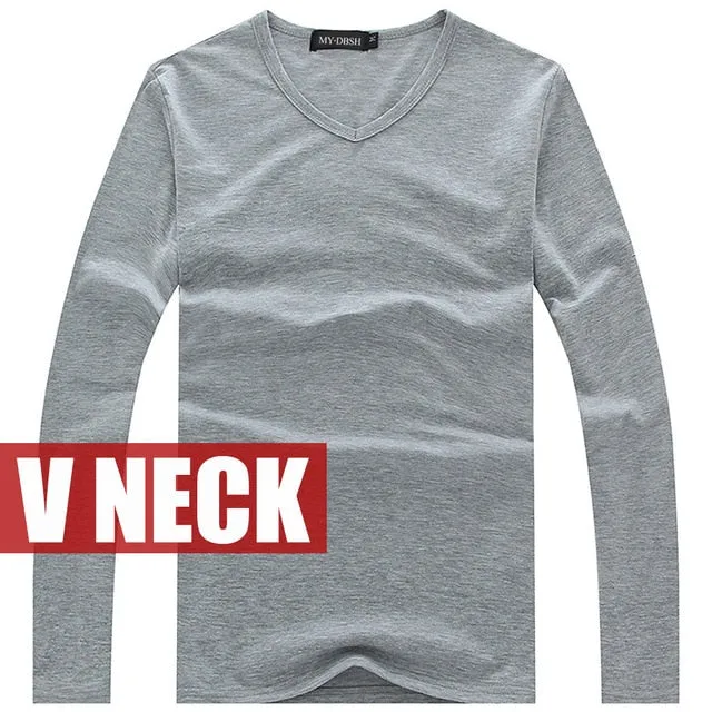Men's Long Sleeves Cotton Top