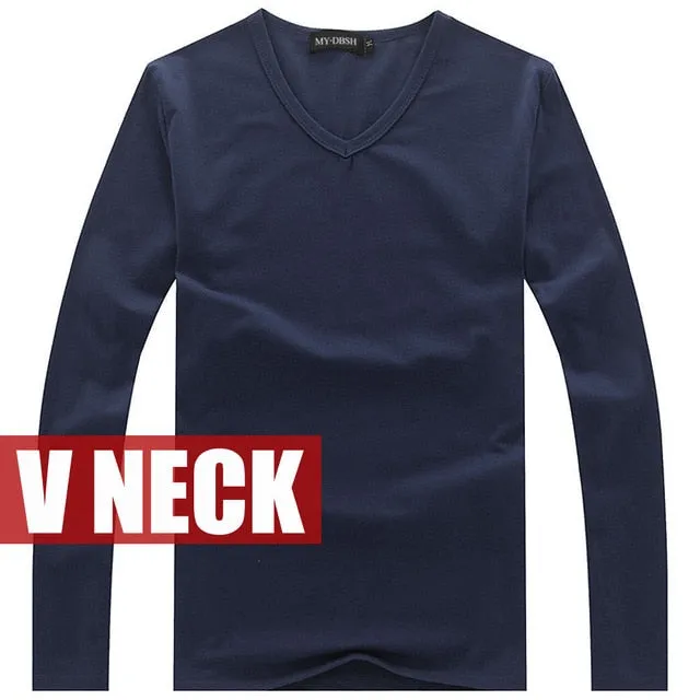 Men's Long Sleeves Cotton Top