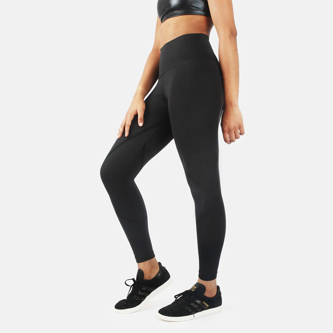 Parker Chic Black Leggings - Mini Glitter Lightning Bolts