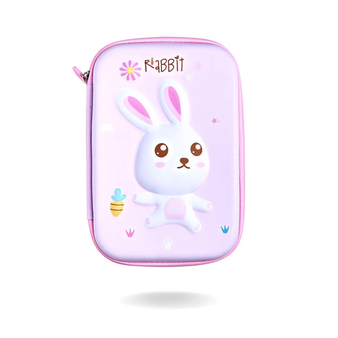 RABBIT DOUBLE SIDED PENCIL CASE